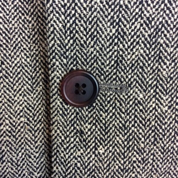 Ralph Lauren RRL Blazer Mens 42 Tall Sports Coat Herringbone Black Tan Silk Wool - Picture 4 of 8